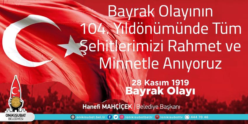 Başkan Mahçiçek; Kahramanmaraşlının derdi vatan, sevdası bayraktır