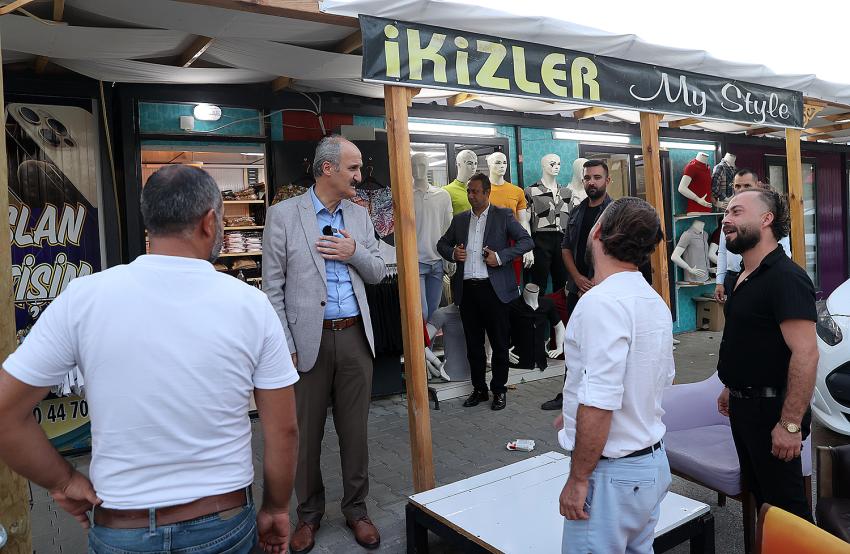 Başkan Okay, Trabzon Caddesi Esnafını Ziyaret Etti