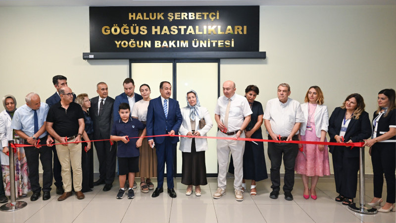 Haluk Şerbetçi Göğüs Hastalıkları Yoğun Bakım Ünitesi Düzenlenen Törenle Açıldı