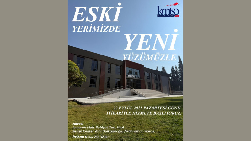 KMTSO Hizmet Binası Eski Yerinde, Yenilenen Yüzüyle 22 Eylül’de Hizmete Açılıyor