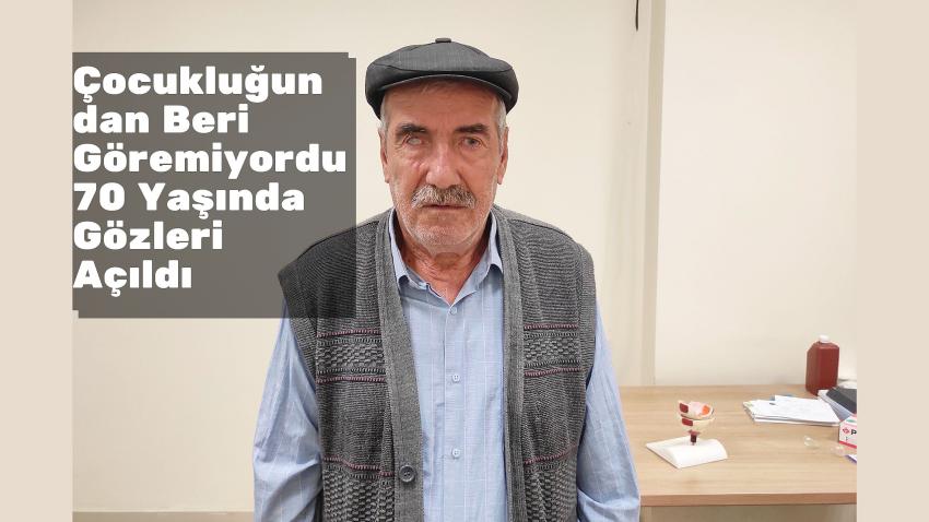 Çocukluğundan Beri Göremiyordu 70 Yaşında Gözleri Açıldı